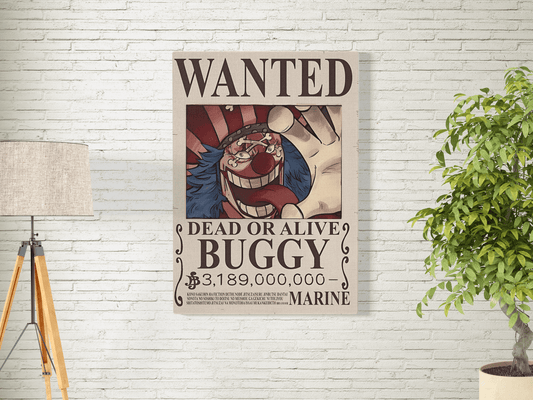 ONE PIECE-14-BUGGY WANTED POSTER #ANIME POSTER