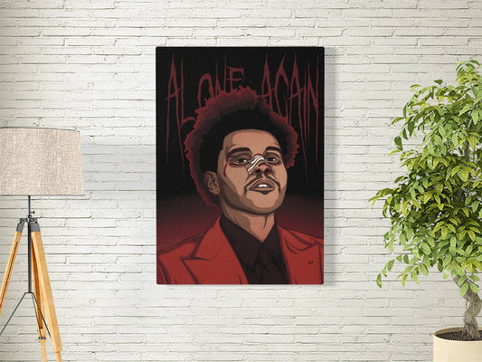 THE WEEKND-ALONE AGAIN-MUSIC POSTER