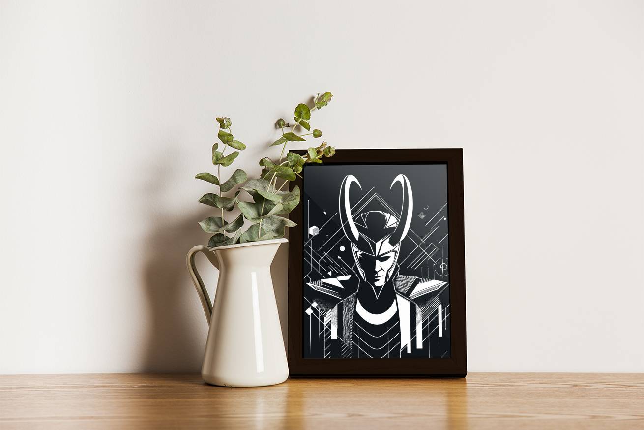 LOKI-BLACK N WHITE-02-MARVEL POSTER