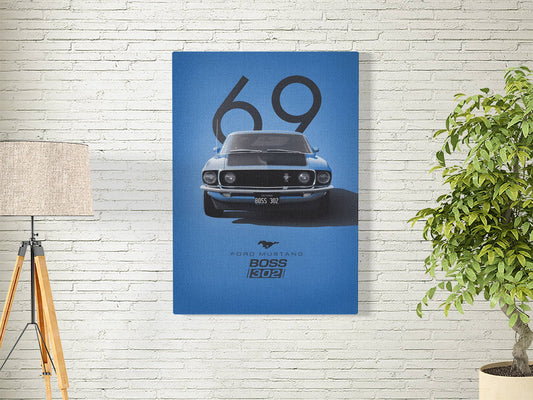 MUSTANG 69 | MOTORS-12 | CAR POSTER