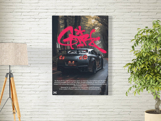 NISSAN GTR REAR | MOTORS-15 | CAR POSTER