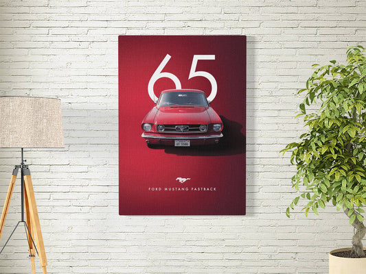 MUSTANG 65| MOTORS-18 | CAR POSTER