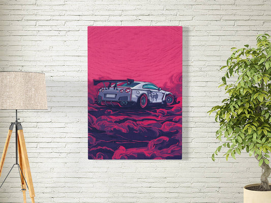 NISSAN GTR VECTOR ART| MOTORS-19 | CAR POSTER