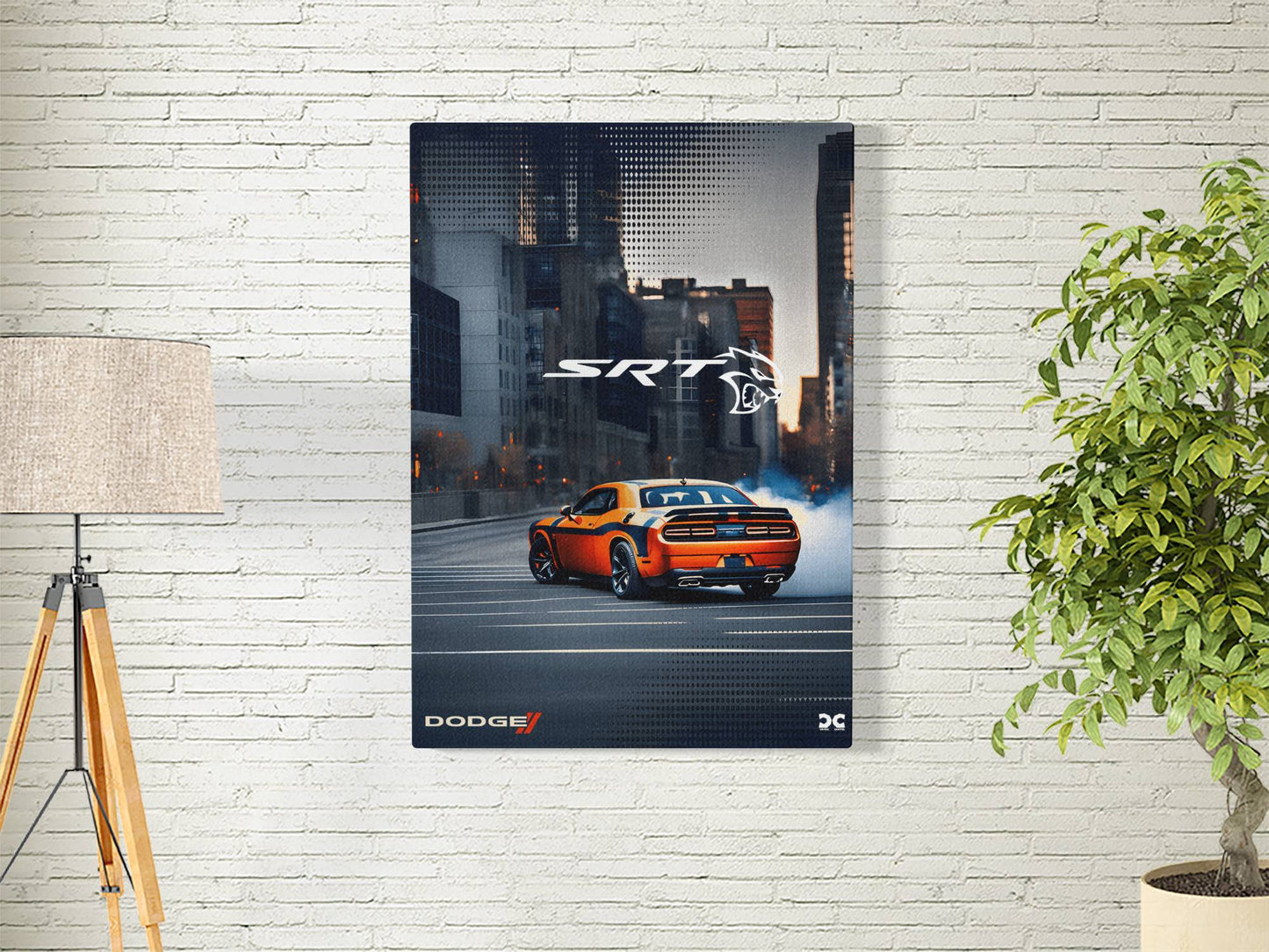 DODGE CHALLANGER HELL CAT | MOTORS-03 | CAR POSTER