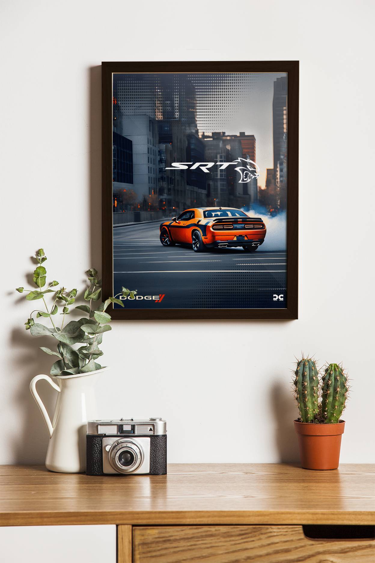 DODGE CHALLANGER HELL CAT | MOTORS-03 | CAR POSTER