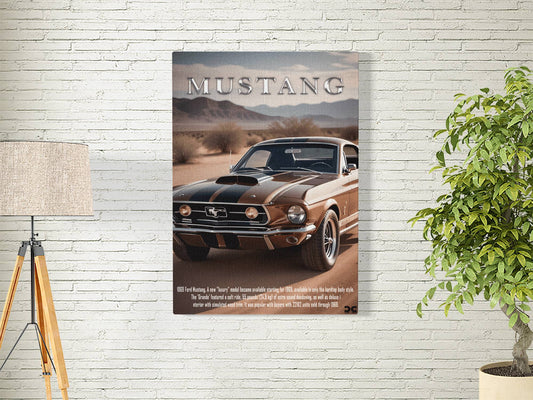 MUSTANG 1969 CLASSIC | MOTORS-04 | CAR POSTER