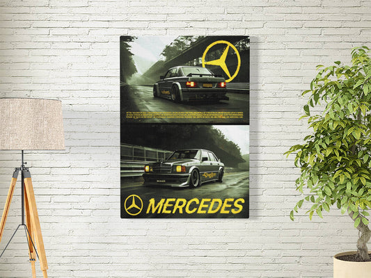 MERCEDES RETRO | MOTORS-06 | CAR POSTER