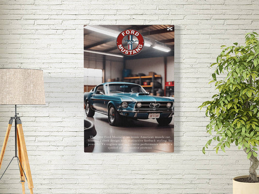 MUSTANG 1968 CLASSIC | MOTORS-07 | CAR POSTER