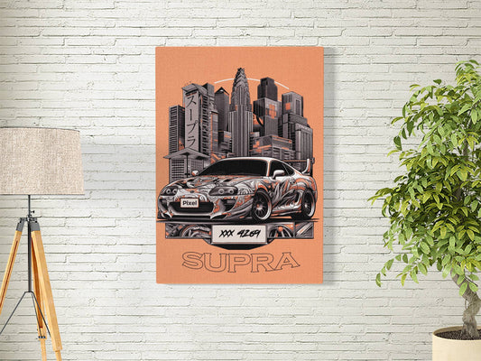 SUPRA ART | MOTORS-08 | CAR POSTER