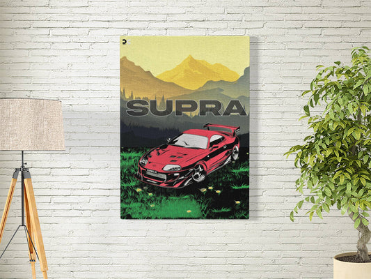 SUPRA OILPAINT ART | MOTORS-09 | CAR POSTER