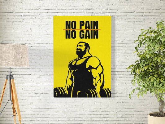 NO PAIN NO GAIN-QUOTE 01-QUOTES POSTER