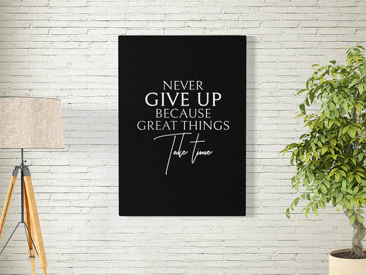 NEVER GIVE UP-QUOTE 10-QUOTES POSTER