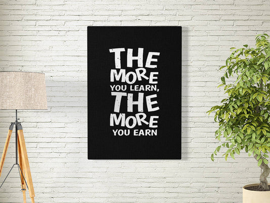 THE MORE YOU LEARN-QUOTE 06-QUOTES POSTER